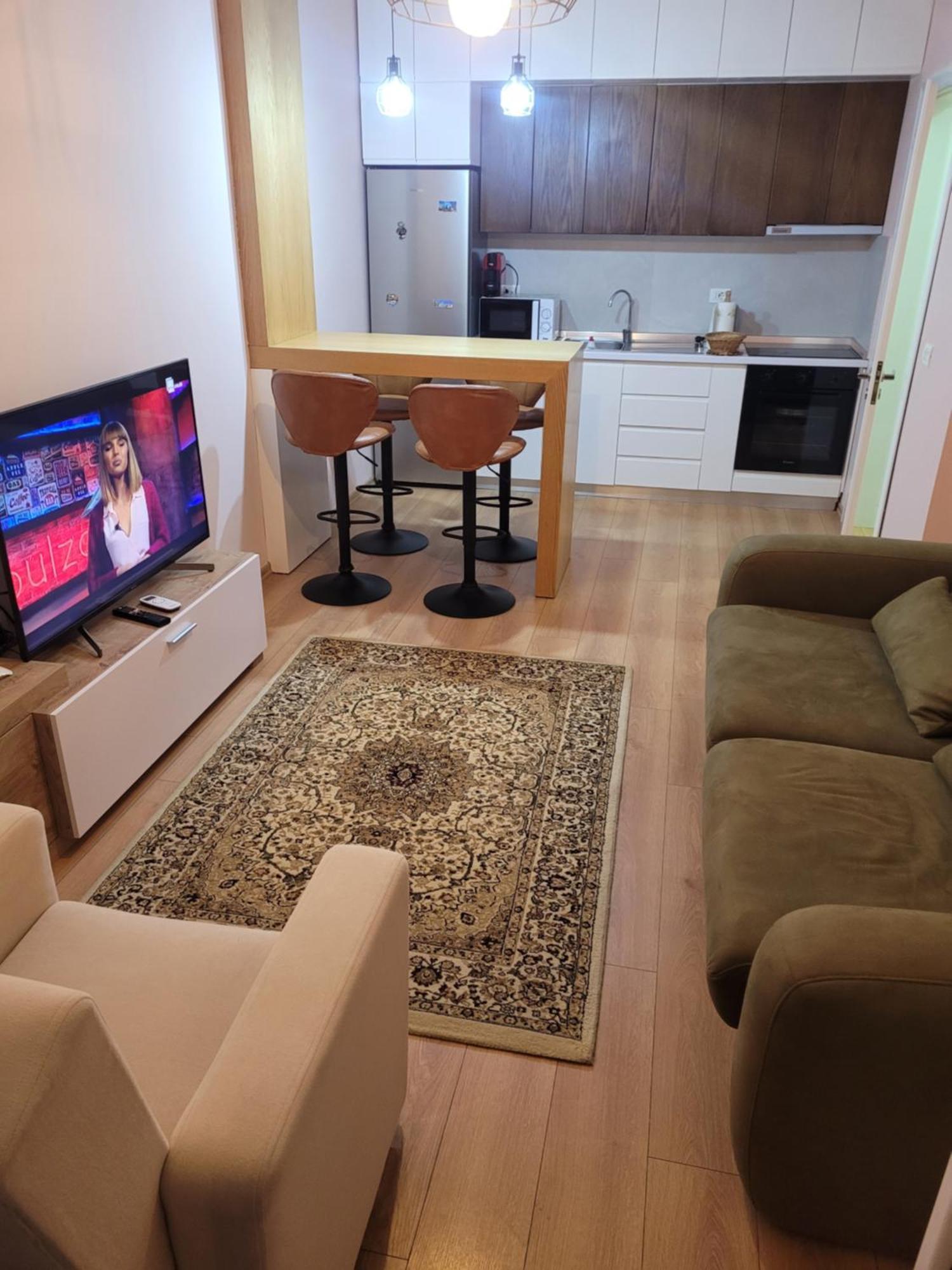 Beach View Apartment, Golem Durres Bagian luar foto
